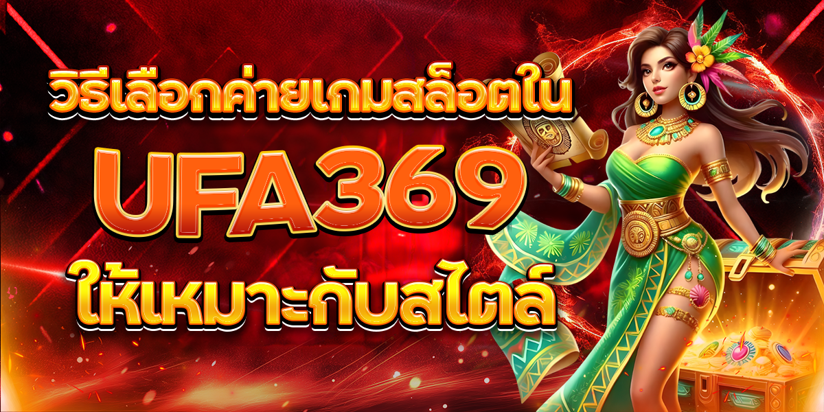 วิธีเลือกค่ายเกมสล็อตใน-UFA369-ให้เหมาะกับสไตล์